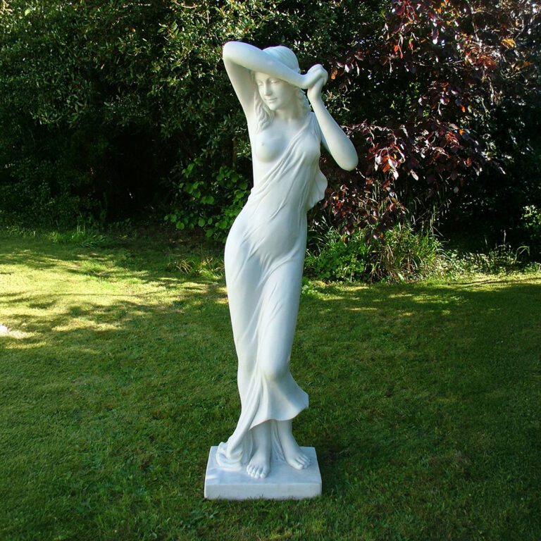 5060235330056 1 Enigma Marble Resin Vergogna Phryne Garden Statue.JPG